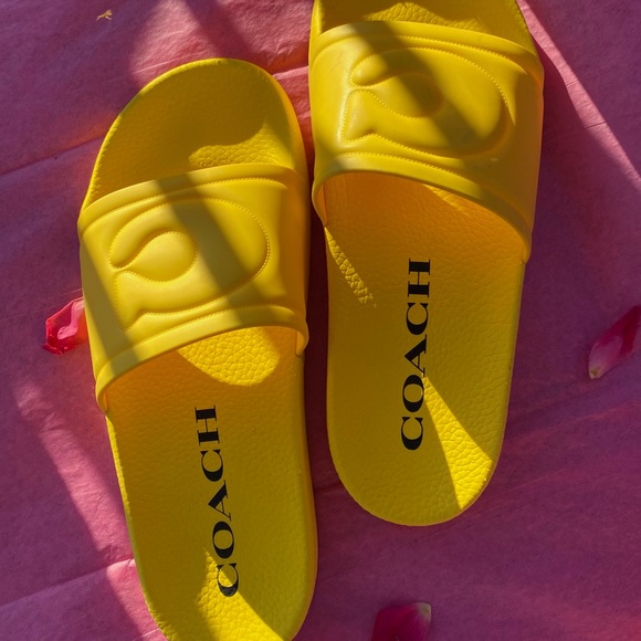 coach yellow slides